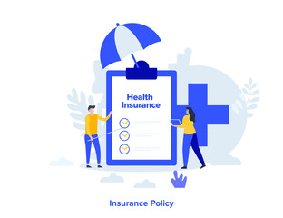 Insurance policy concept vector illustration  