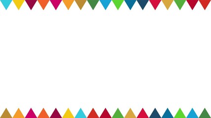 SDGs17の目標のイメージのガーランドアニメーション
