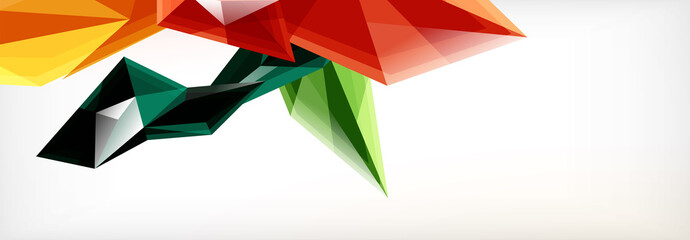 Vector 3d triangles and pyramids abstract background for business or technology presentations, internet posters or web brochure covers