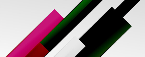 Multicolored lines background. Design template for business or technology presentations, internet posters or web brochure covers