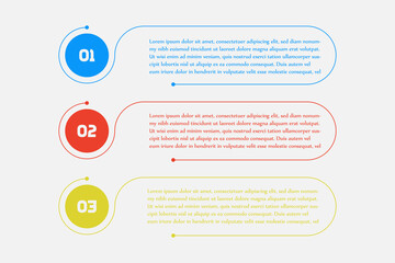 Business process. Gradient step by step. Vector business template for presentation. Business process