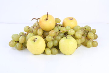 grapes and apples