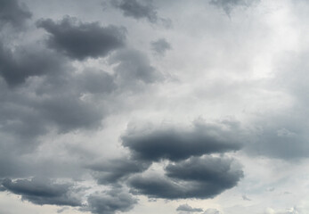gray sky with clouds backgound
