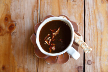 Jujube-Tea in white porcelain cup