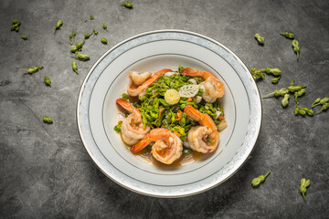 Dok Khachon fried Shrimp Paste Shrimp