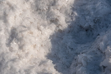 Close up of Dead Sea salt in Israel
