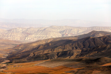 Fototapeta na wymiar Beautiful relief of the Gobustan mountains. Azerbaijan.