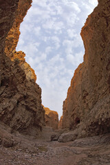 The narrow canyon