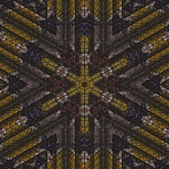 3d effect - abstract hexagonal mosaic style pattern