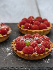 Tarte à la framboise