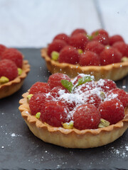 Tarte à la framboise