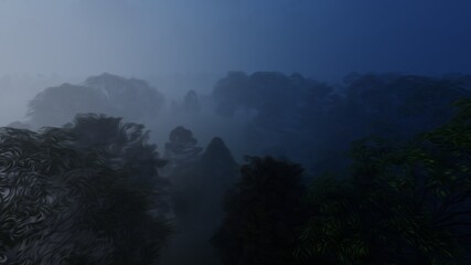 Fototapeta premium fog in the forest