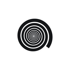 Hypno Abstract Illustration - Hypnotic Vector Effect Spiral Vortex Curl Twirl Helix Spinning Element