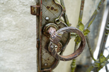 old lock on a door
