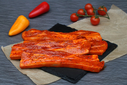 Marinierter Schweinebauch zum grillen