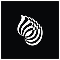 Leaf Logo Wellness - beauty spa flower symbol lotus health meditation beauty luxury female natural fitness yoga lifestyle treatment Asian petals salon organic calming cosmetics peace