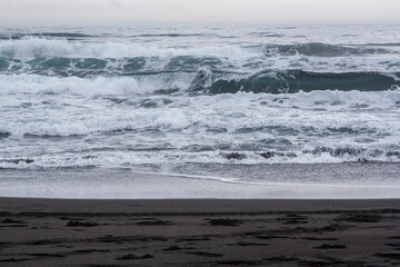 waves pacific ocean on the beach