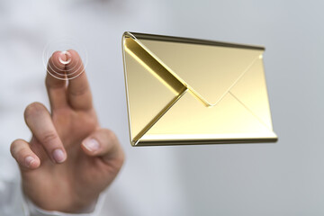 email marketing concept, send e-mail or newsletter.