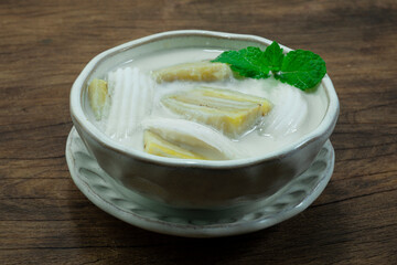 Banana in Coconut Milk  Thai Dessert Sweet dish