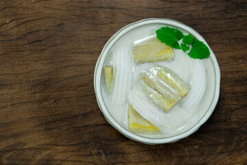 Banana in Coconut Milk  Thai Dessert Sweet dish