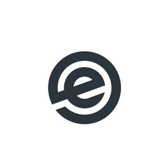 E Letter Logo Lettermark E Monogram - Typeface Type Emblem Character Trademark