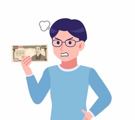 Man with glasses dressed in blue