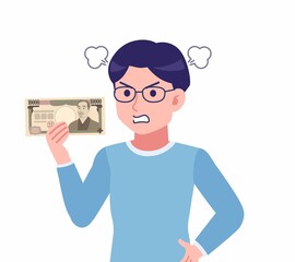 Man with glasses dressed in blue