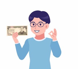 Man with glasses dressed in blue