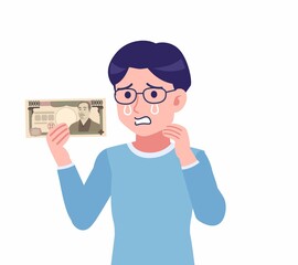 Man with glasses dressed in blue