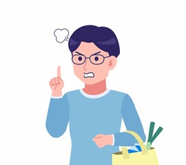 Man with glasses dressed in blue