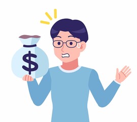 Man with glasses dressed in blue