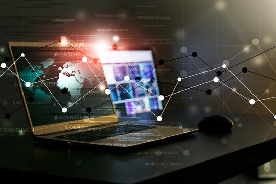 web coding on laptop