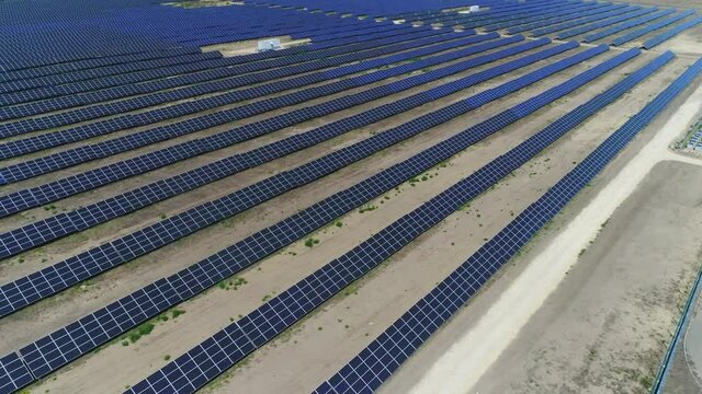 High Span over rows of solar panels