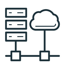 Data Cloud Vector Icon