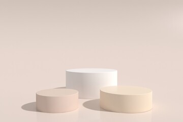 Abstract minimal scene, design for cosmetic or product display podium 3d render.
