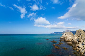 Cape Alchak / city Sudak Crimea travel bright summer photo