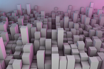 Obraz premium 3d illustration / abstract background illustration geometric shapes