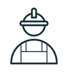 Fototapeta premium Engineer Avatar Cool Vector Icon