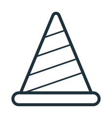 Construction Cone Cool Vector Icon