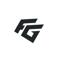 F G Letter Logo Lettermark FG Monogram - Typeface Type Emblem Character Trademark