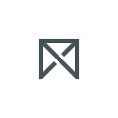 M Letter Logo Lettermark Monogram - Typeface Type Emblem Character Trademark