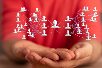 hierarchy connection team group digital