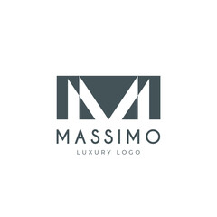 M Letter Logo Lettermark Monogram - Typeface Type Emblem Character Trademark