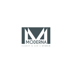 M Letter Logo Lettermark Monogram - Typeface Type Emblem Character Trademark