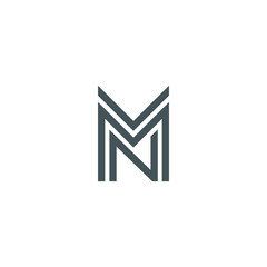 M Letter Logo Lettermark Monogram - Typeface Type Emblem Character Trademark