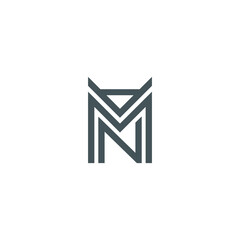 M Letter Logo Lettermark Monogram - Typeface Type Emblem Character Trademark