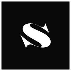 S Letter Logo S Lettermark Monogram - Typeface Type Emblem Character Trademark