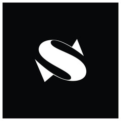 S Letter Logo S Lettermark Monogram - Typeface Type Emblem Character Trademark