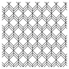 Rhombus Pattern Background Texture - Cube block element perspective geometric abstract design vector line art geometry shape grid mosaic finance business

