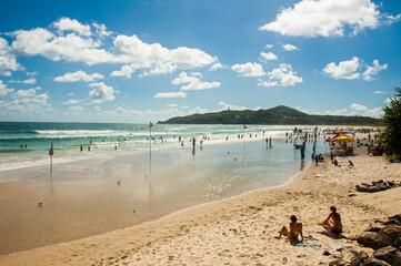 The beauty of Main Beach of Byron Bay, a popular tourist destination in New South Wales, Australia.